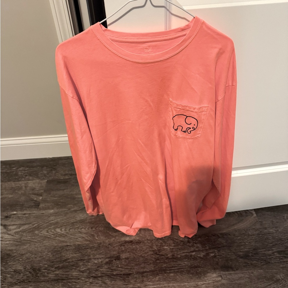 Ivory Ella T Shirt Women’s Long Sleeve Crew Neck Casual Pocket Organic Cotton XL